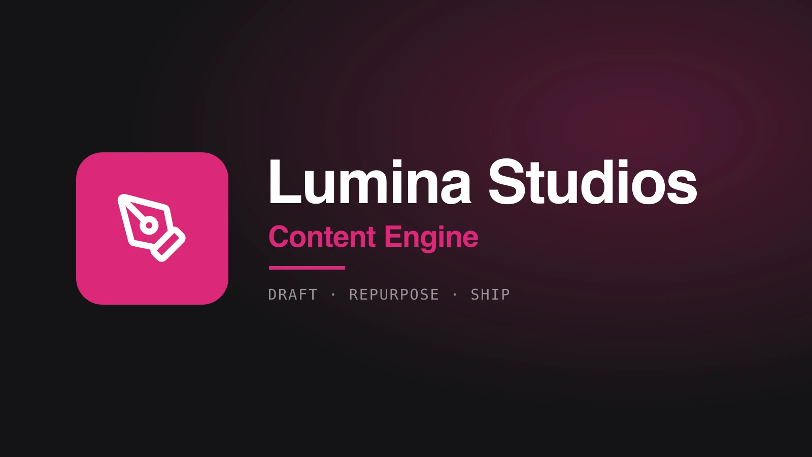 Lumina Studios workflow, built by Nuvero AI